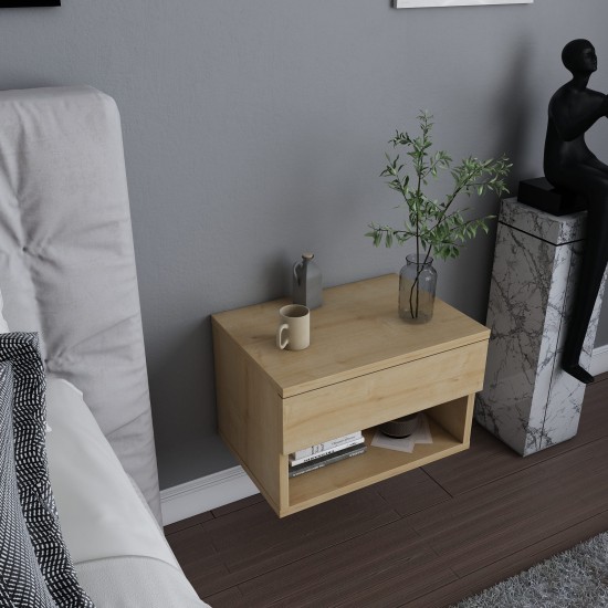 Nightstand Jamot - Oak Oak Nightstand Jamot - Oak Oak