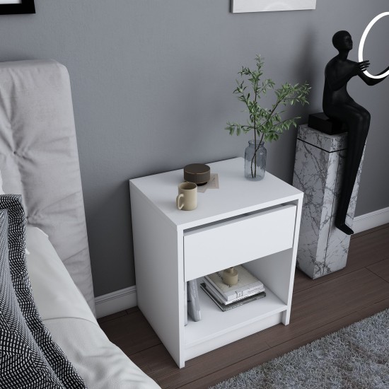 Nightstand Sheridan - White White Nightstand Sheridan - White White
