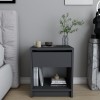 Hanah Home Nightstand Sheridan - Anthracite Anthracite