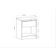 Hanah Home Nightstand Sheridan - Anthracite Anthracite