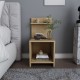 Nightstand Ullman - Oak Oak Hanah Home Nightstand Ullman - Oak Oak