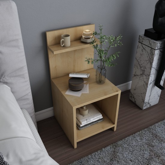 Nightstand Ullman - Oak Oak Hanah Home Nightstand Ullman - Oak Oak