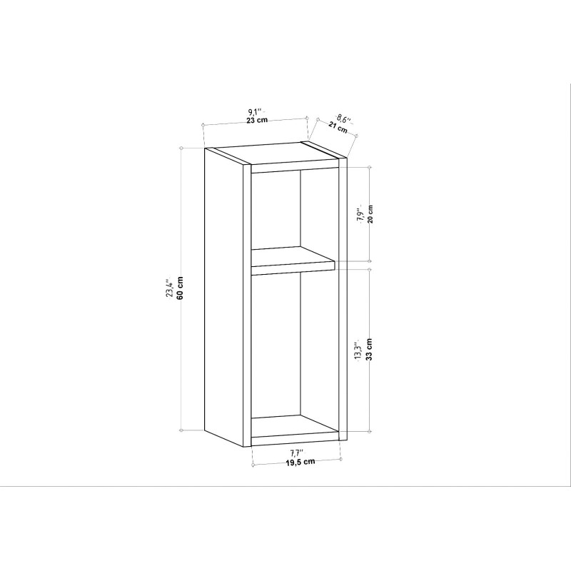 Nightstand Sault - White White