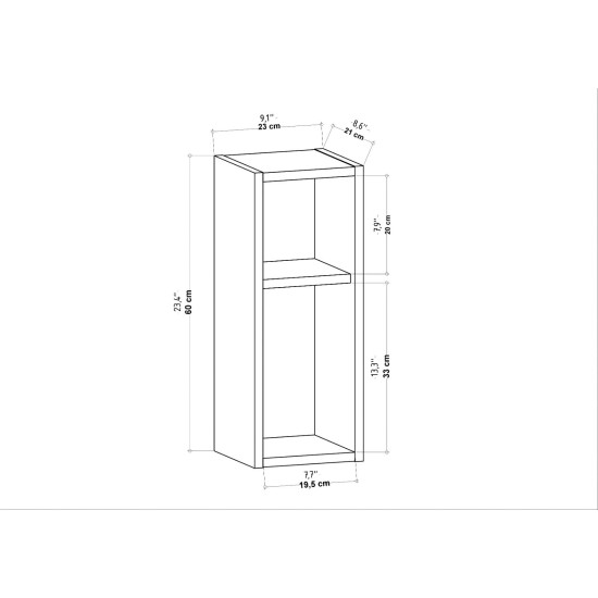 Nightstand Sault - Anthracite Anthracite