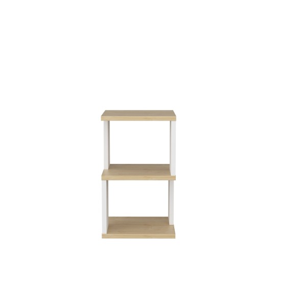 Κομοδίνο Carter - Χρώμα Δρυς Λευκό - 29,6x29,6x49x4εκ Κομοδίνο Carter - Χρώμα Δρυς Λευκό - 29,6x29,6x49x4εκ