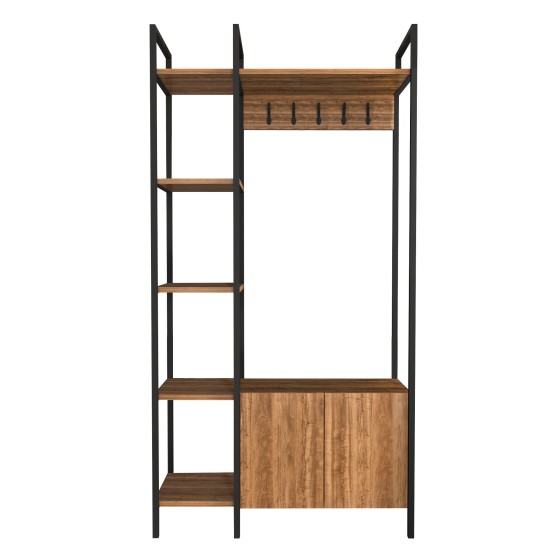 Hall Stand Doga - Walnut, Black Walnut
Black Hall Stand Doga - Walnut, Black Walnut
Black