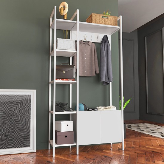 Hall Stand Doga - White White Hall Stand Doga - White White