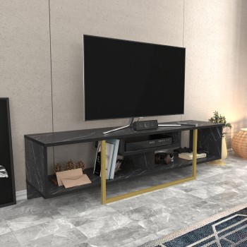 TV Stand Asal 150 - Black, Gold Black
Gold
