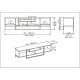 TV Stand Asal 150 - Black, Gold Black
Gold