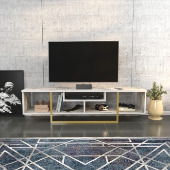 TV Stand Asal 150 - Gold, Ephesus Gold
White