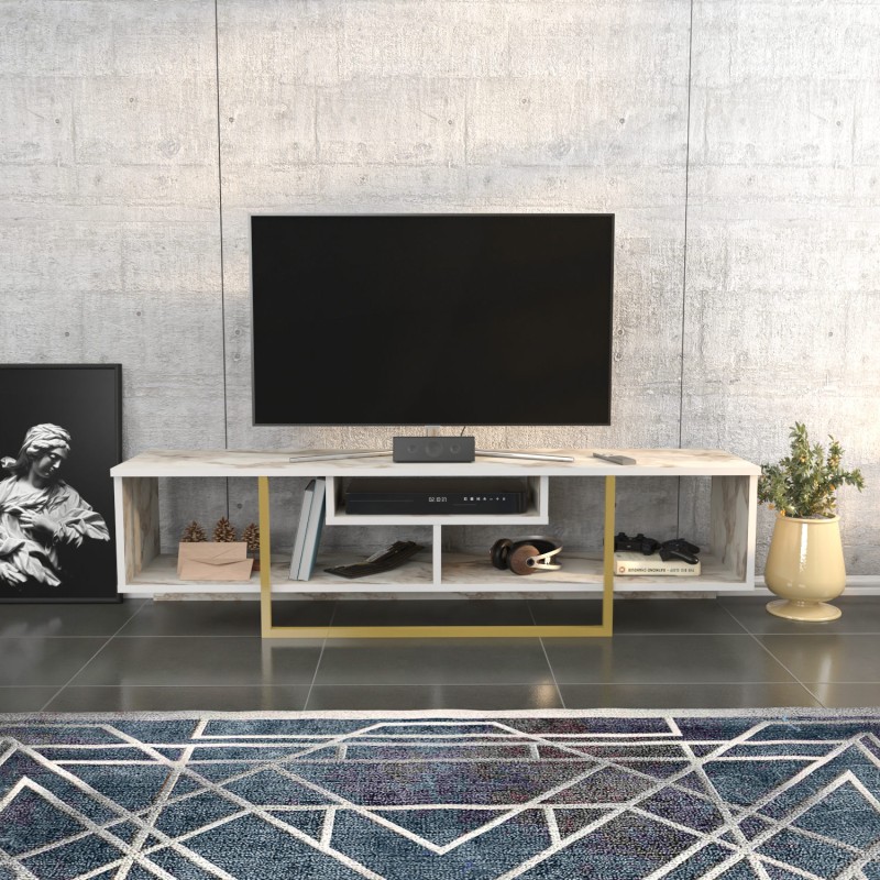 TV Stand Asal 150 - Gold, Ephesus Gold
White