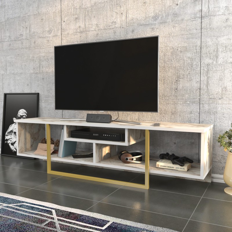 TV Stand Asal 150 - Gold, Ephesus Gold
White