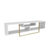 TV Stand Asal 150 - White, Gold White
Gold