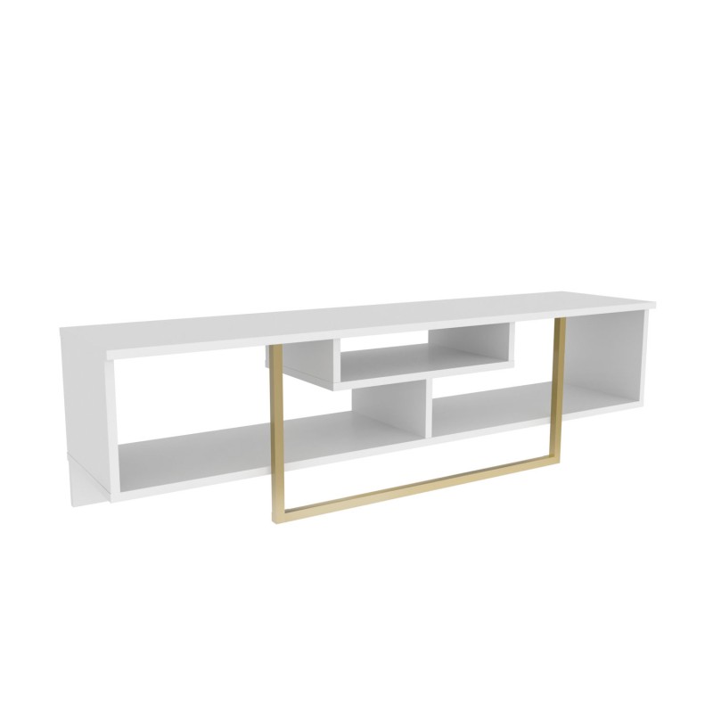 TV Stand Asal 150 - White, Gold White
Gold