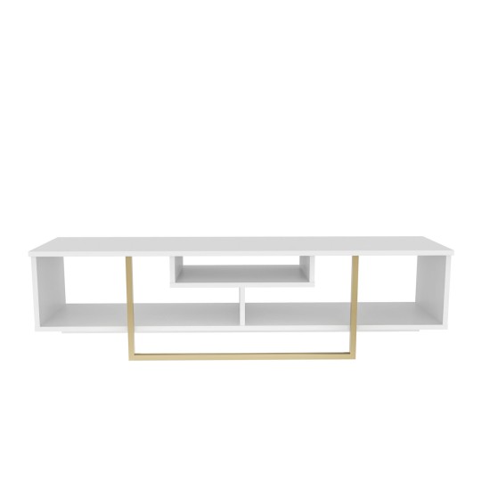 TV Stand Asal 150 - White, Gold White
Gold TV Stand Asal 150 - White, Gold White
Gold