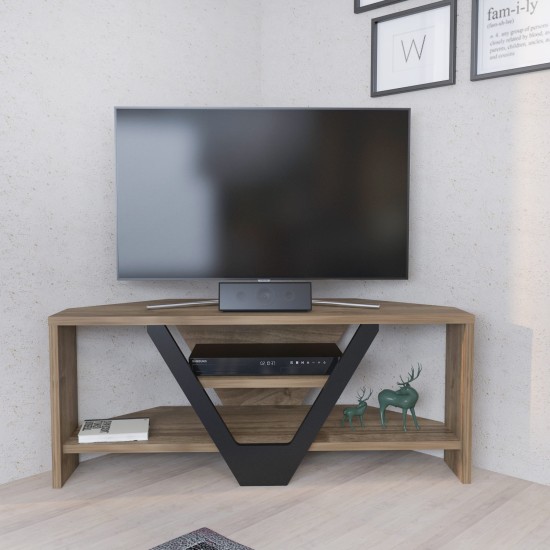 TV Stand Karin - Walnut, Black Walnut
Black TV Stand Karin - Walnut, Black Walnut
Black
