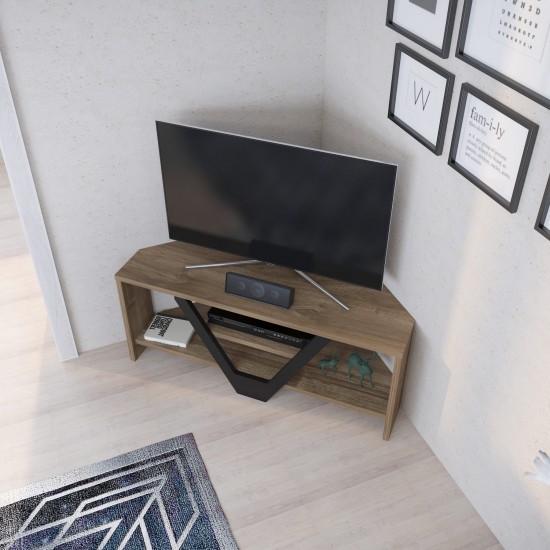 TV Stand Karin - Walnut, Black Walnut
Black TV Stand Karin - Walnut, Black Walnut
Black