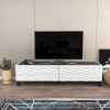 TV Stand Lerze - White, Black White
Black