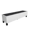 TV Stand Lerze - White, Black White
Black