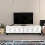 TV Stand Lerze - White, Ephesus White