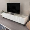 TV Stand Lerze - White, Ephesus White