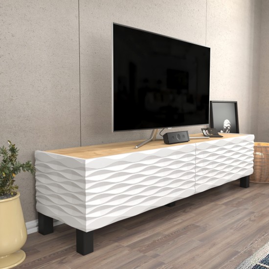 TV Stand Lerze - Sapphire, White Sapphire
White TV Stand Lerze - Sapphire, White Sapphire
White