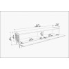 TV Stand Lerze - Sapphire, White Sapphire
White