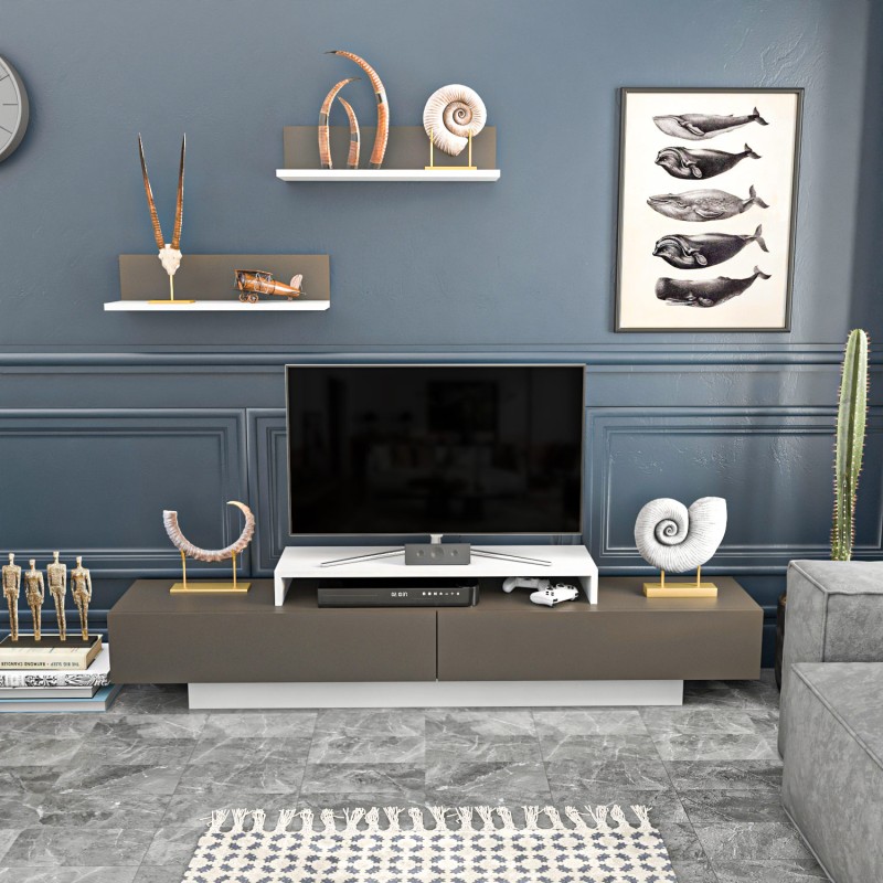 TV Unit Lusi - White, Brown White
Brown