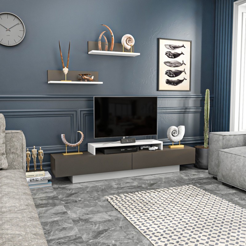 TV Unit Lusi - White, Brown White
Brown