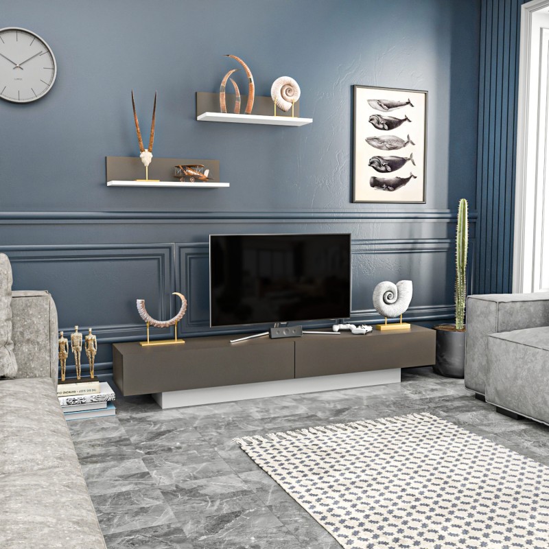 TV Unit Lusi - White, Brown White
Brown