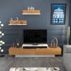 TV Unit Lusi - White, Teak White
Teak