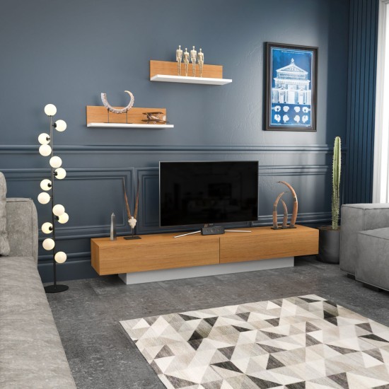 TV Unit Lusi - White, Teak White
Teak TV Unit Lusi - White, Teak White
Teak
