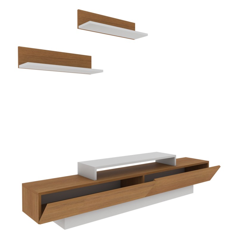 TV Unit Lusi - White, Teak White
Teak