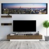 TV Unit Lusi - White, Walnut White
Walnut