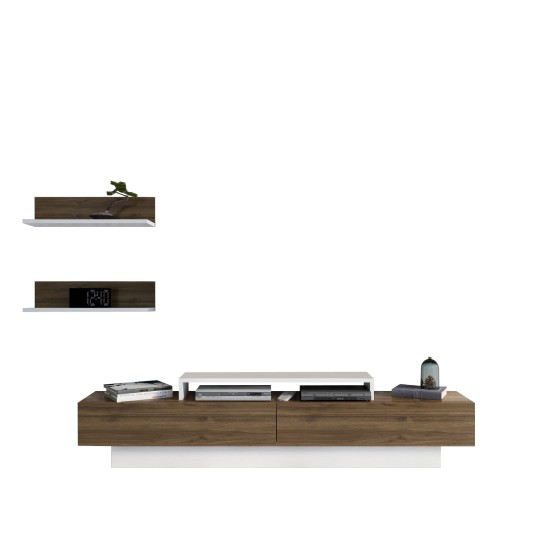 TV Unit Lusi - White, Walnut White
Walnut TV Unit Lusi - White, Walnut White
Walnut