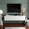 TV Stand Poling - White White