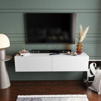 TV Stand Poling - White White