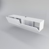 TV Stand Poling - White White