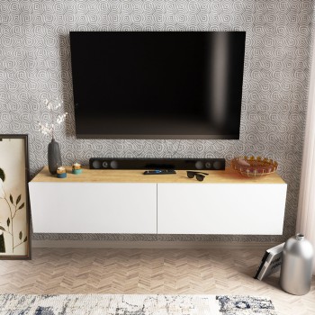 TV Stand Poling - White, Walnut White
Walnut