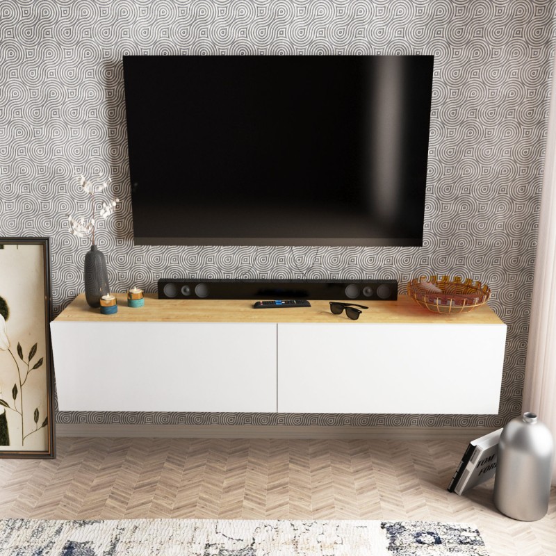 TV Stand Poling - White, Walnut White
Walnut
