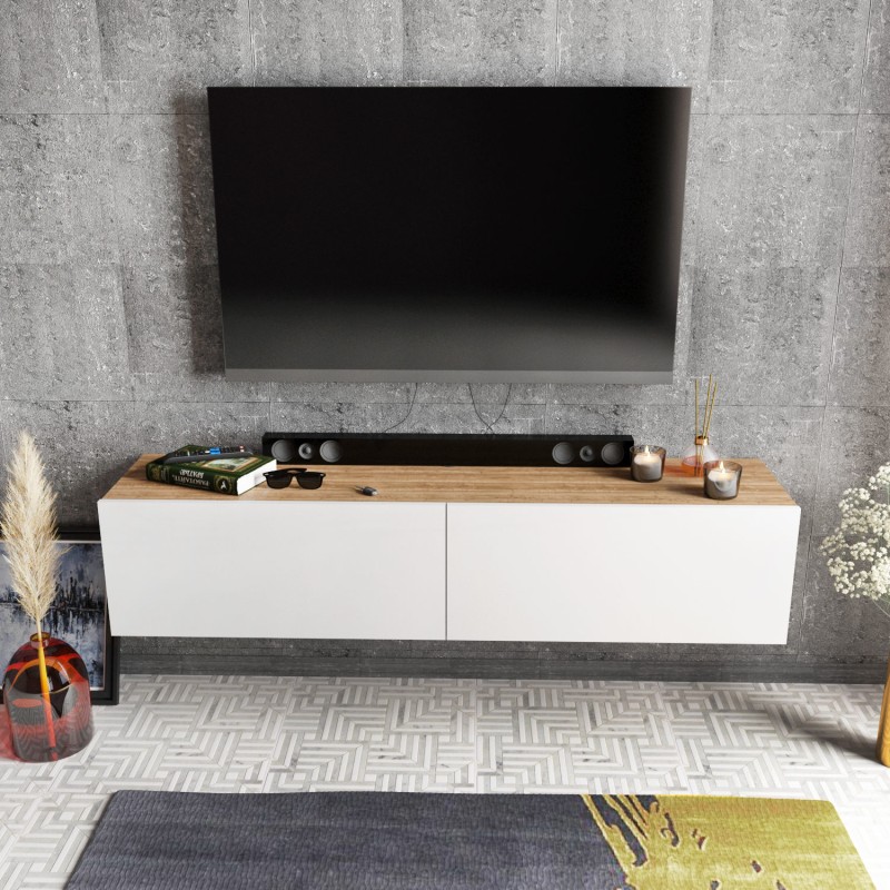 TV Stand Poling - White, Walnut White
Walnut