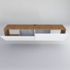 TV Stand Poling - White, Walnut White
Walnut