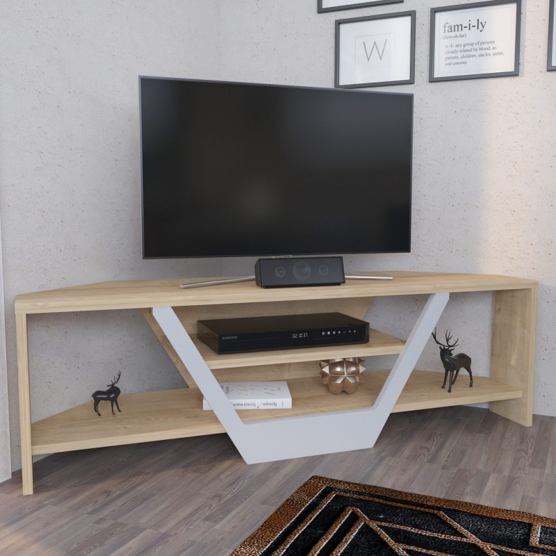TV Stand Sares - Oak, White White
Oak