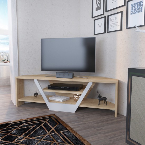 TV Stand Sares - Oak, White White
Oak TV Stand Sares - Oak, White White
Oak