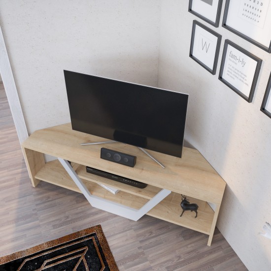 TV Stand Sares - Oak, White White
Oak TV Stand Sares - Oak, White White
Oak