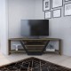 Έπιπλο Τηλεόρασης Sares - Oud Δρυς & Μαύρο - 120x35x36,8εκ Έπιπλο Τηλεόρασης Sares - Oud Δρυς & Μαύρο - 120x35x36,8εκ