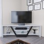 TV Stand Sares - White, Black White
Black