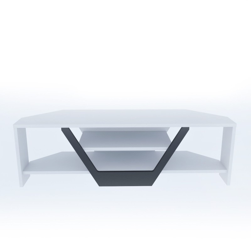TV Stand Sares - White, Black White
Black