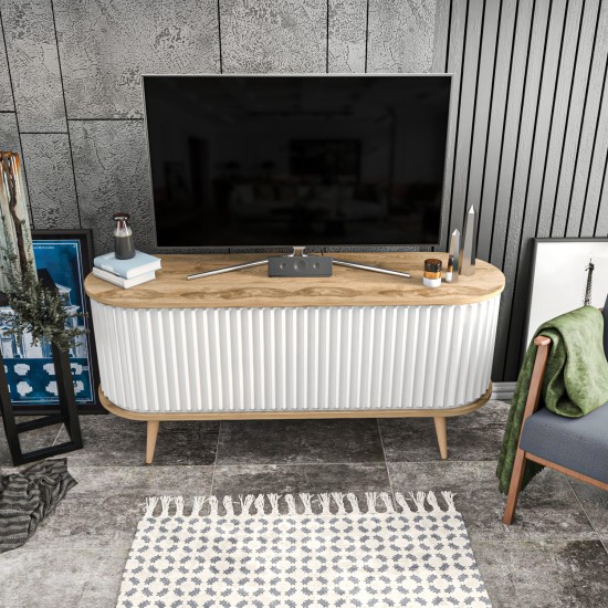 TV Stand Stor - Oud Oak, White Oud Oak
White TV Stand Stor - Oud Oak, White Oud Oak
White