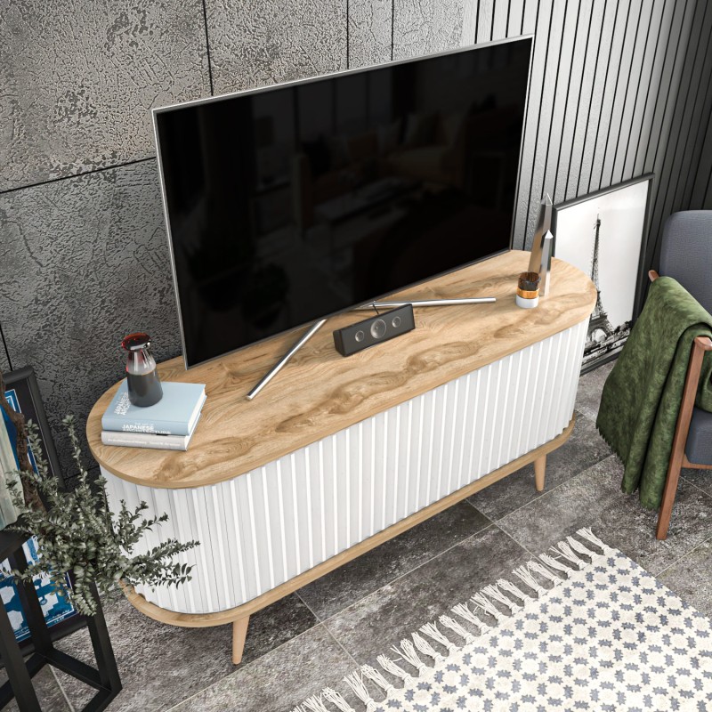 TV Stand Stor - Oud Oak, White Oud Oak
White